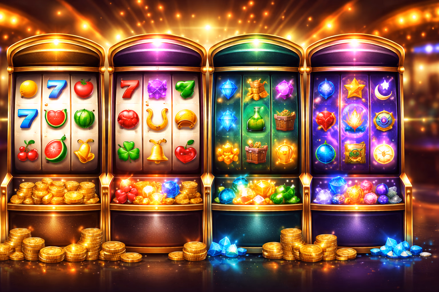 Tragamonedas destacadas y categorías de carretes JUGARMX